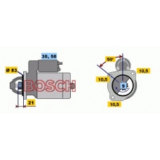 0 986 011 070 BOSCH Стартер