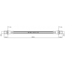 VBH843 MOTAQUIP Тормозной шланг