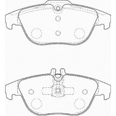 FD7303A NECTO Комплект тормозных колодок, дисковый тормоз