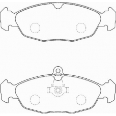 FD7253A NECTO Комплект тормозных колодок, дисковый тормоз