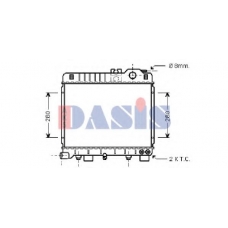 050380N AKS DASIS Радиатор, охлаждение двигателя