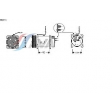 SBK041 AVA Компрессор, кондиционер