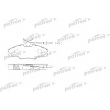 PBP1062 PATRON Комплект тормозных колодок, дисковый тормоз