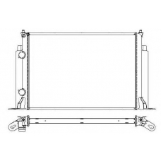 53609 NRF Радиатор, охлаждение двигателя