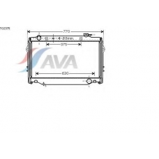 TO2375 AVA Радиатор, охлаждение двигателя