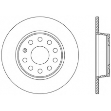 BDR2539.10 OPEN PARTS Тормозной диск