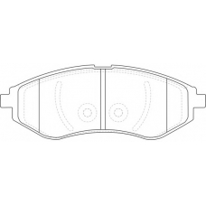 FP1269 FIT Комплект тормозных колодок, дисковый тормоз