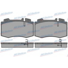 AC813881D AC Delco Комплект тормозных колодок, дисковый тормоз