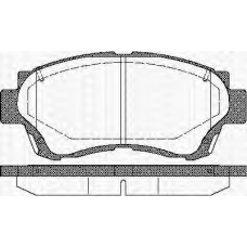 8110 13034 TRISCAN Комплект тормозных колодок, дисковый тормоз