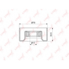 PB5123 LYNX Ролик натяжного механизма / приводной