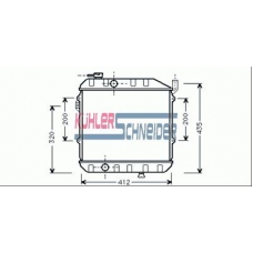 2600401 KUHLER SCHNEIDER Радиатор, охлаждение двигател