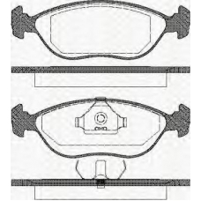 8110 27001 TRISCAN Комплект тормозных колодок, дисковый тормоз