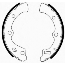 J GF-406AF JAPANPARTS Комплект тормозных колодок