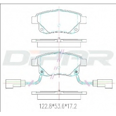 DFB2573 DITAS Комплект тормозных колодок, дисковый тормоз