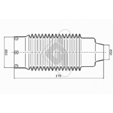 KP073 HUTCHINSON Пылезащитный комплект, амортизатор