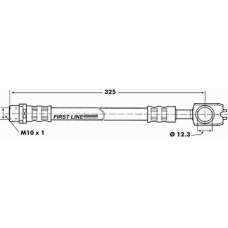 FBH6917 FIRST LINE Тормозной шланг