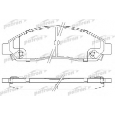 PBP1816 PATRON Комплект тормозных колодок, дисковый тормоз