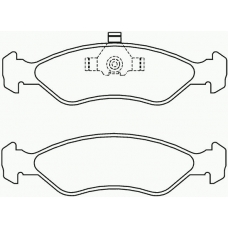 MDB1463 MINTEX Комплект тормозных колодок, дисковый тормоз