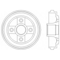 8DT 355 300-391 HELLA PAGID Тормозной барабан