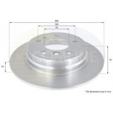 ADC1722 COMLINE Тормозной диск