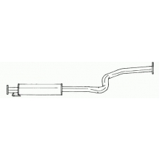 65435 SIGAM Средний глушитель выхлопных газов