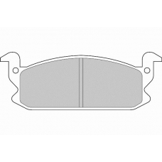 FD6555A NECTO Комплект тормозных колодок, дисковый тормоз