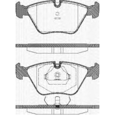 8110 10001 TRISCAN Комплект тормозных колодок, дисковый тормоз