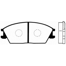 J PA-420AF JAPANPARTS Комплект тормозных колодок, дисковый тормоз