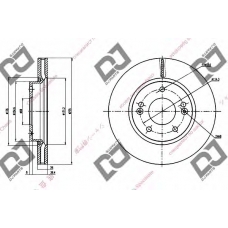 BD1279 DJ PARTS Тормозной диск