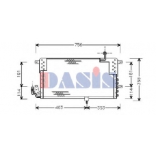 042190N AKS DASIS Конденсатор, кондиционер