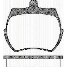 8110 17019 TRISCAN Комплект тормозных колодок, дисковый тормоз
