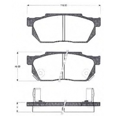 BLF329 QUINTON HAZELL Комплект тормозных колодок, дисковый тормоз