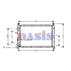 080950N AKS DASIS Радиатор, охлаждение двигателя