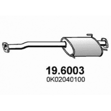 19.6003 ASSO Средний глушитель выхлопных газов