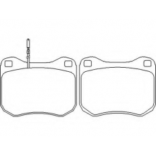 2045502 TEXTAR Комплект тормозных колодок, дисковый тормоз