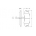 0 986 460 981 BOSCH Комплект тормозных колодок, дисковый тормоз