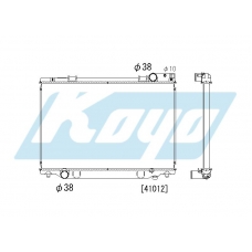 PA010636 KOYO P-tank corrugate-fin ass'y