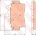 GDB1756 TRW Комплект тормозных колодок, дисковый тормоз