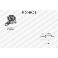 KD469.04 SNR Комплект ремня грм