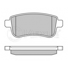 025 248 2015 MEYLE Комплект тормозных колодок, дисковый тормоз
