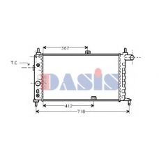 150330N AKS DASIS Радиатор, охлаждение двигателя