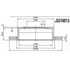 J3315013 NIPPARTS Тормозной диск