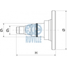 415701 RUVILLE Поворотный кулак, подвеска колеса