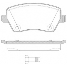 0987.22 REMSA Комплект тормозных колодок, дисковый тормоз
