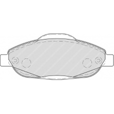FSL4003 FERODO Комплект тормозных колодок, дисковый тормоз