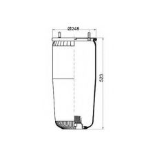 084.083-31A PE Automotive Кожух пневматической рессоры