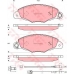 GDB1410 TRW Комплект тормозных колодок, дисковый тормоз