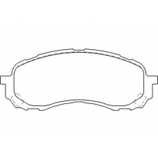 MDB2723 MINTEX Комплект тормозных колодок, дисковый тормоз