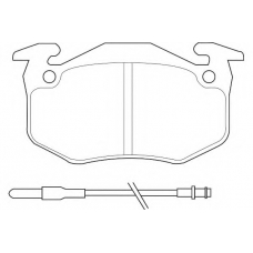 WBP21096A WAGNER LOCKHEED Комплект тормозных колодок, дисковый тормоз