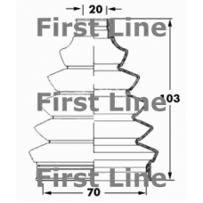 FCB6047 FIRST LINE Пыльник, приводной вал